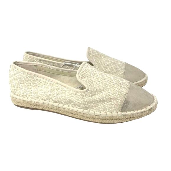 Universal Thread Slip On Espadrille Mule Loafers Women's Size 11 Cream NWT - Picture 4 of 8